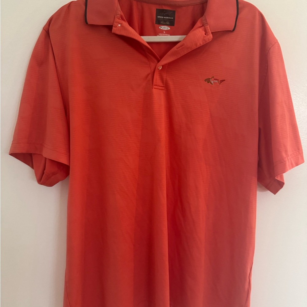 Greg Norman Collection Red Orange Polo Shirt